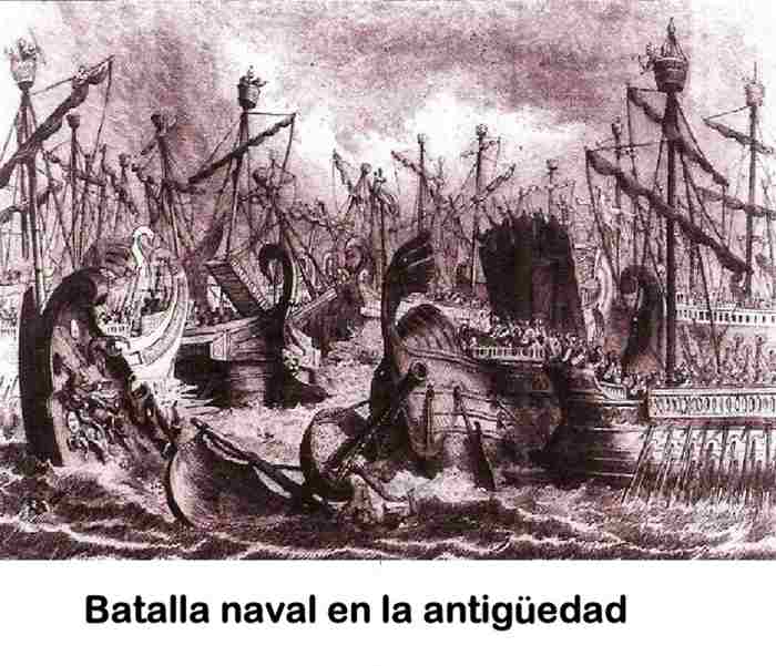 Batalla naval en la antigüedad