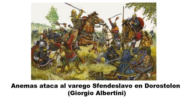 Anemas en batalla Dorostolon