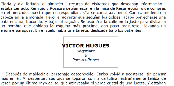 La forma de los textos 7 Carpentier