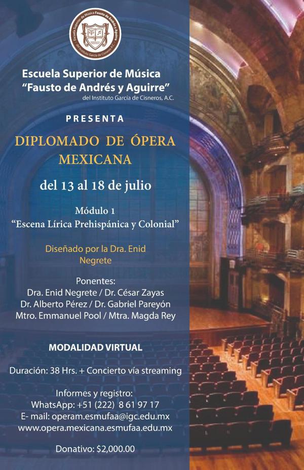 Diplomado de Ópera Mexicana
