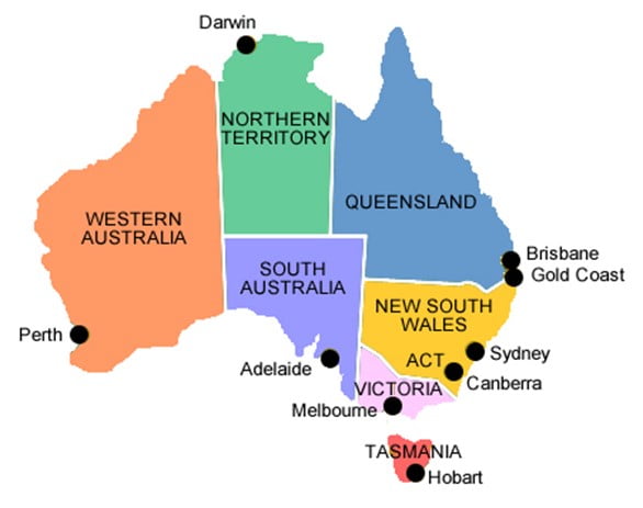 Australia - Estados