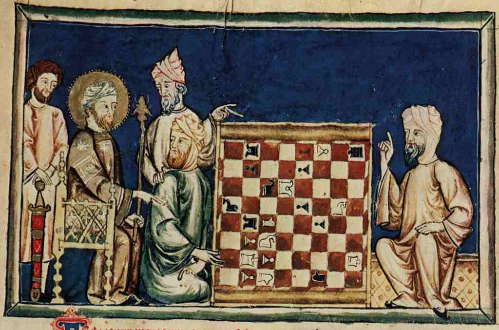 Moros jugando al ajedrez