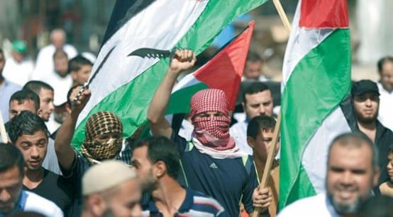 manifestación palestinos