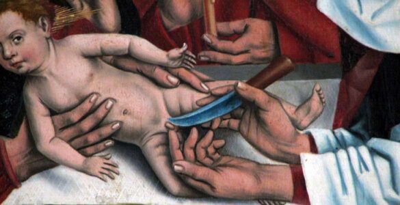 Reliquias embarazosas 13 Circuncisión de Jesús, Friedrich Herlin, 1466.