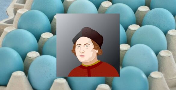 La gallina de los huevos azules «versus» Cristóbal Colón 25 Diseno sin titulo