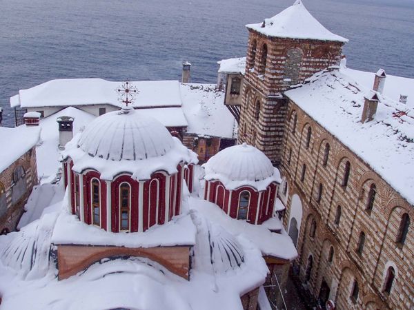 El Monte Athos nevado El Monte Athos nevado