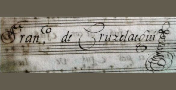 Cruzelaeguí. Una joya musical redescubierta 11 Firma de Cruzelaeguí