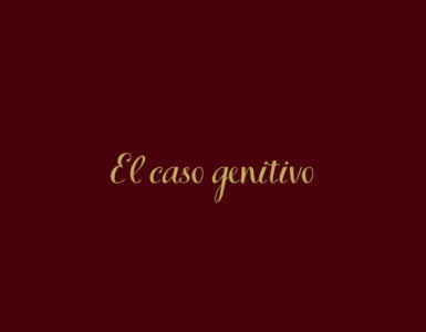Sobre el caso genitivo 6 El caso genitivo