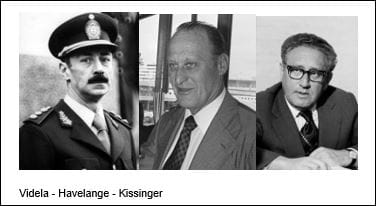Videla - Havelange - Kissinger pan y futbol