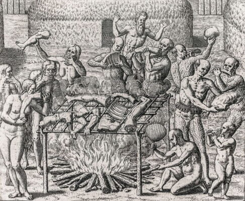 Canibalismo en Brasil, descrito por Hans Staden (1557)