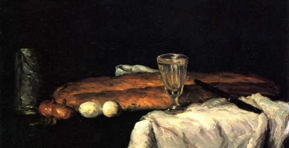 La pintura que nos nombra 8 Paul Cézanne - Naturaleza muerta con pan y huevos