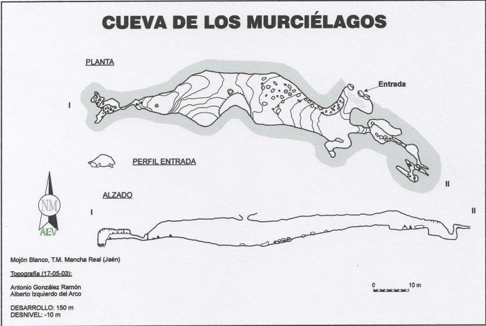 Plano cueva de los murciélagos